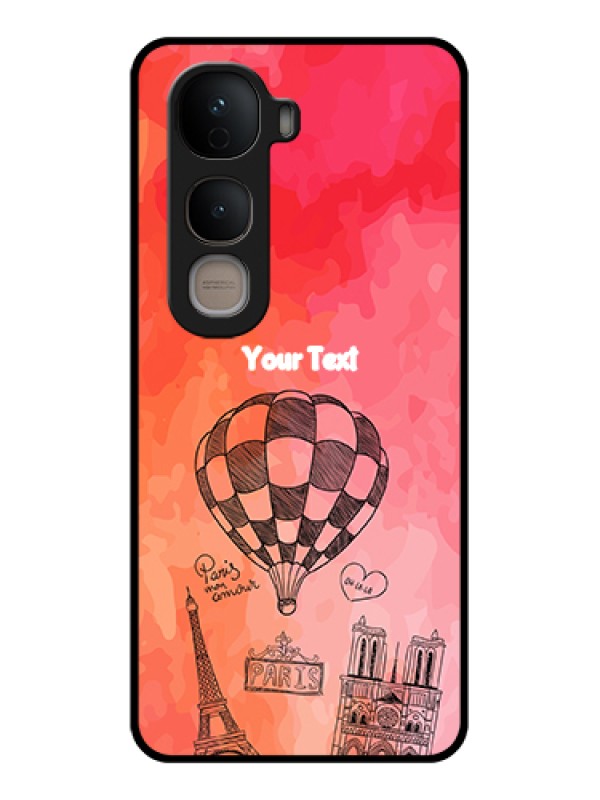 Custom Vivo Y400 5G Custom Glass Phone Case - Paris Theme Design