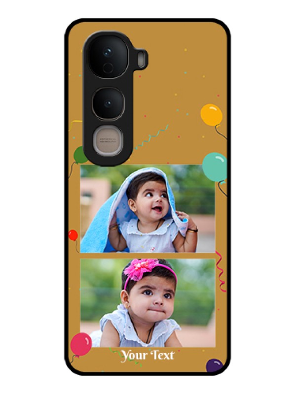 Custom Vivo Y400 5G Custom Glass Phone Case - Image Holder With Birthday Celebrations Design