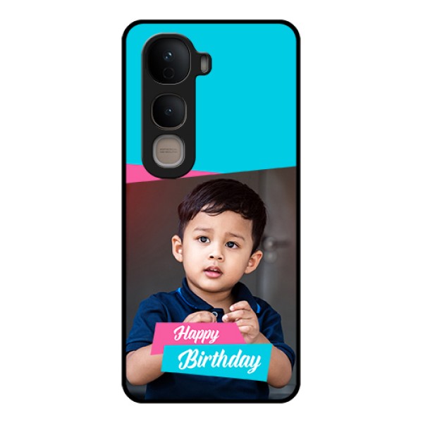 Vivo Y400 5G Custom Glass Phone Case - Image Holder With 2 Color Design