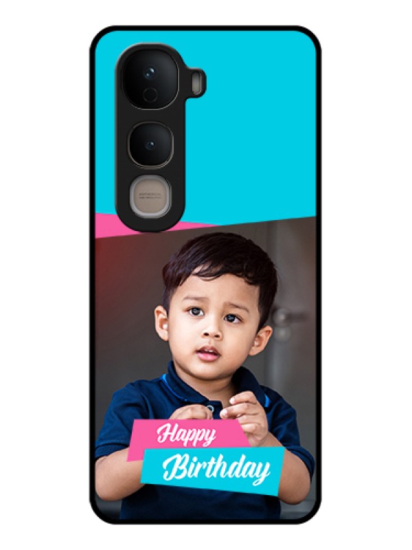 Custom Vivo Y400 5G Custom Glass Phone Case - Image Holder With 2 Color Design