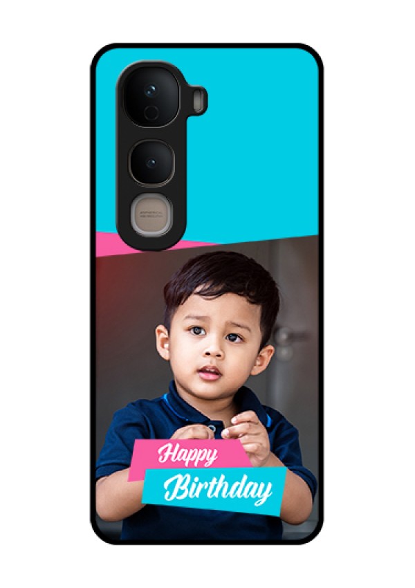 Vivo Y400 5G Custom Glass Phone Case - Image Holder With 2 Color Design
