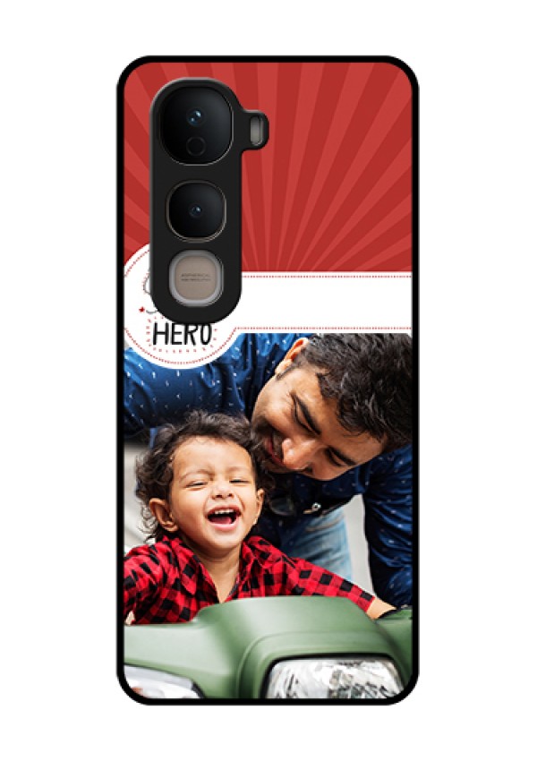 Vivo Y400 5G Custom Glass Phone Case - My Dad Hero Design