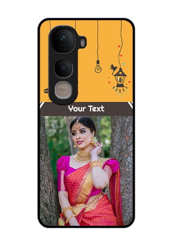 Vivo Y400 5G Custom Glass Phone Case - With Family Picture And Icons