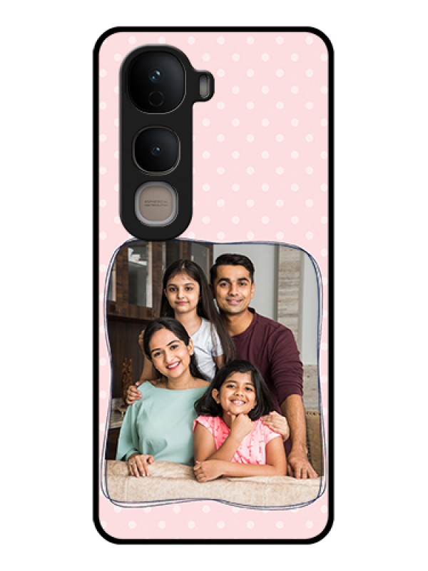 Custom Vivo Y400 5G Custom Glass Phone Case - Family With Dots Design