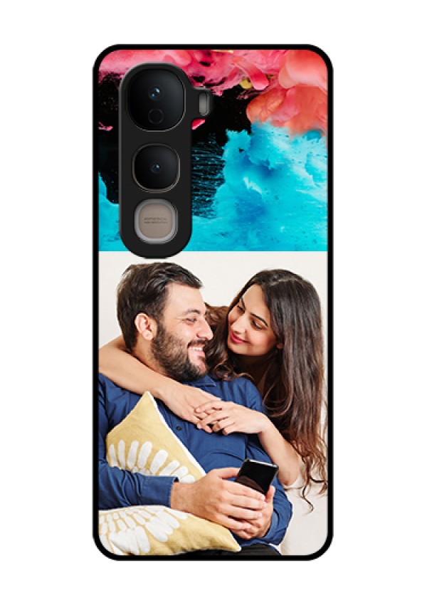 Vivo Y400 5G Custom Glass Phone Case - Quote With Acrylic Painting Design