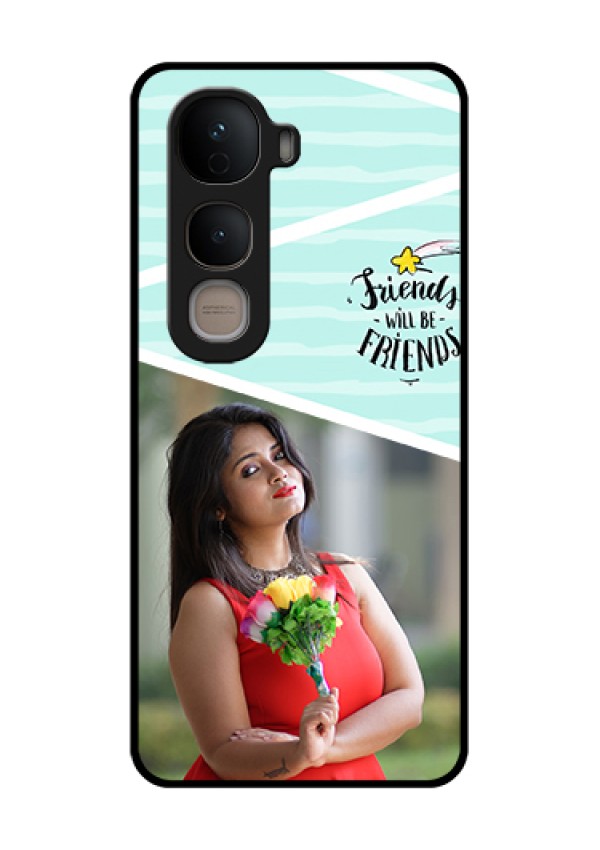 Vivo Y400 5G Custom Glass Phone Case - Friends Picture Icon Design
