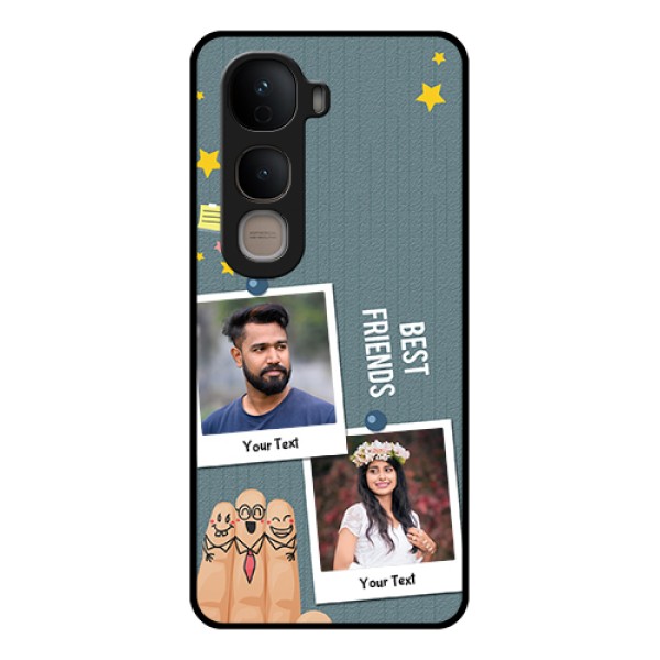 Vivo Y400 5G Custom Glass Phone Case - Sticky Frames And Friendship Design Vivo Y400 5G Custom Glass Phone Case - Sticky Frames And Friendship Design