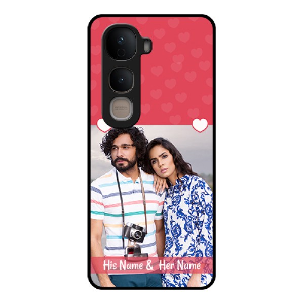 Vivo Y400 5G Custom Glass Phone Case - Simple Love Design