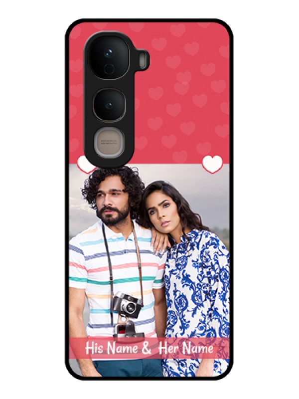 Custom Vivo Y400 5G Custom Glass Phone Case - Simple Love Design