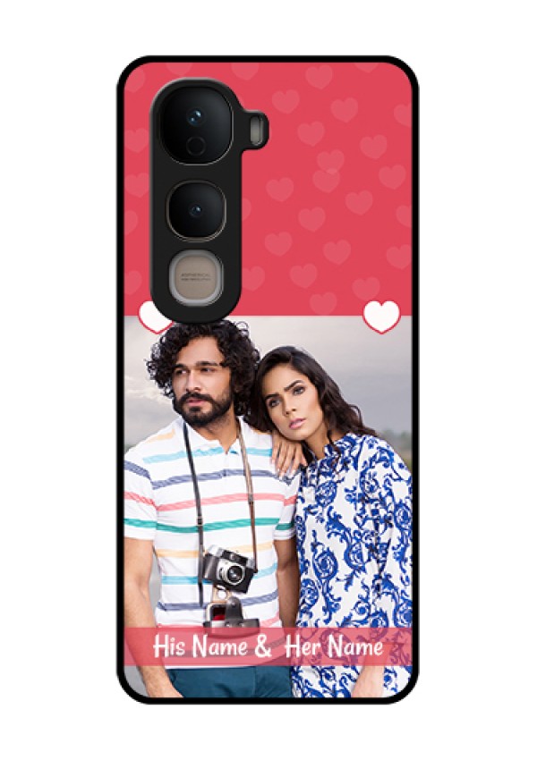 Vivo Y400 5G Custom Glass Phone Case - Simple Love Design