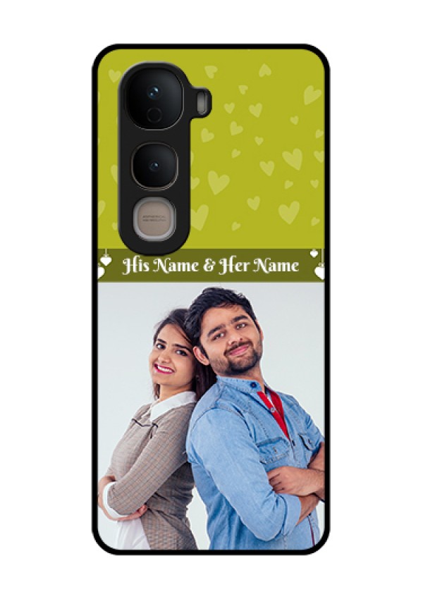 Vivo Y400 5G Custom Glass Phone Case - You & Me Heart Design