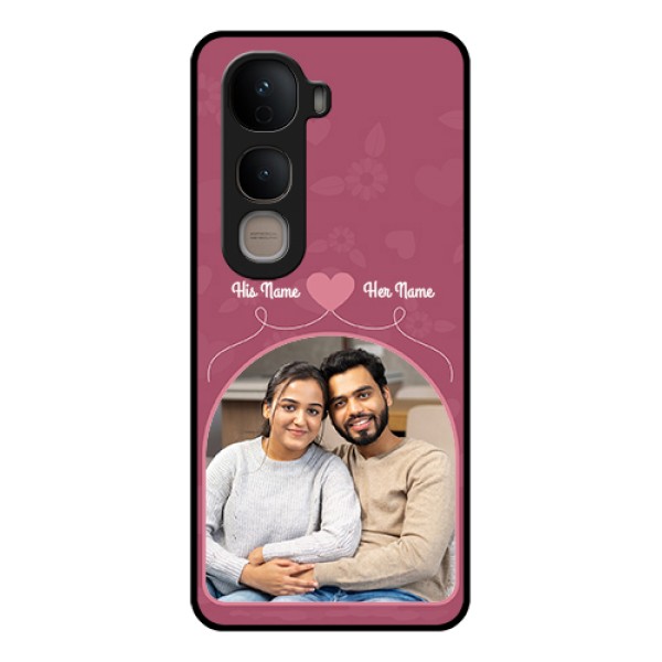Vivo Y400 5G Custom Glass Phone Case - Love Floral Design