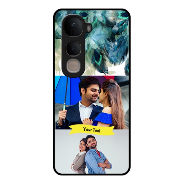 Vivo Y400 5G Custom Glass Phone Case - Image With Boho Peacock Feather Design Vivo Y400 5G Custom Glass Phone Case - Image With Boho Peacock Feather Design