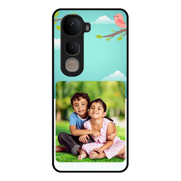 Vivo Y400 5G Custom Glass Phone Case - Doodle Love Design