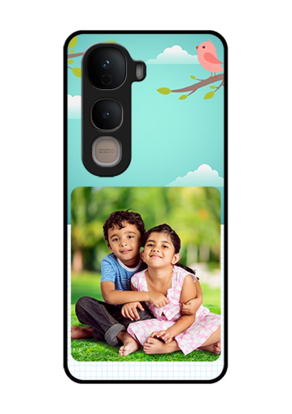 Vivo Y400 5G Custom Glass Phone Case - Doodle Love Design