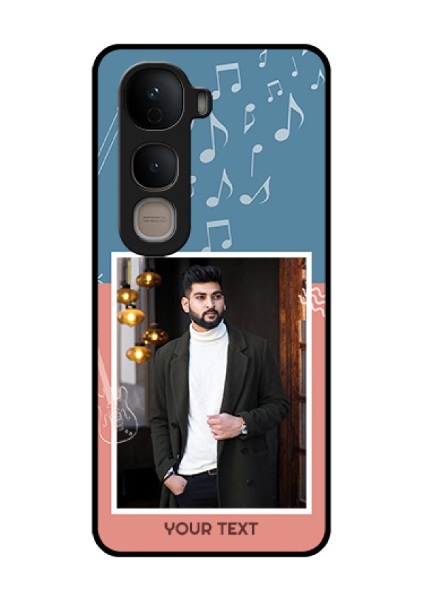 Vivo Y400 5G Custom Glass Phone Case - With Color Musical Note Design