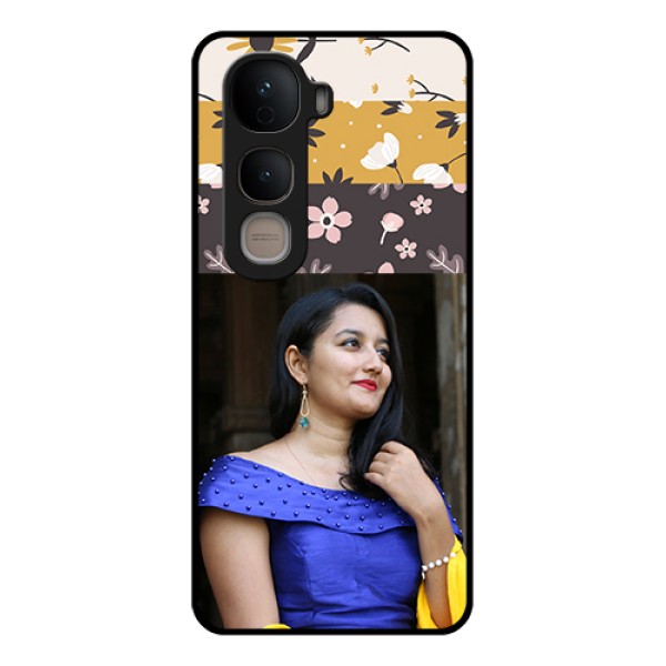 Vivo Y400 5G Custom Glass Phone Case - Stylish Floral Design Vivo Y400 5G Custom Glass Phone Case - Stylish Floral Design