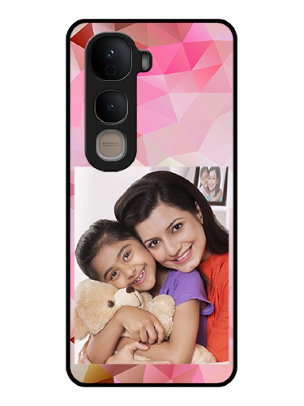 Custom Vivo Y400 5G Custom Glass Phone Case - Abstract Triangle Design