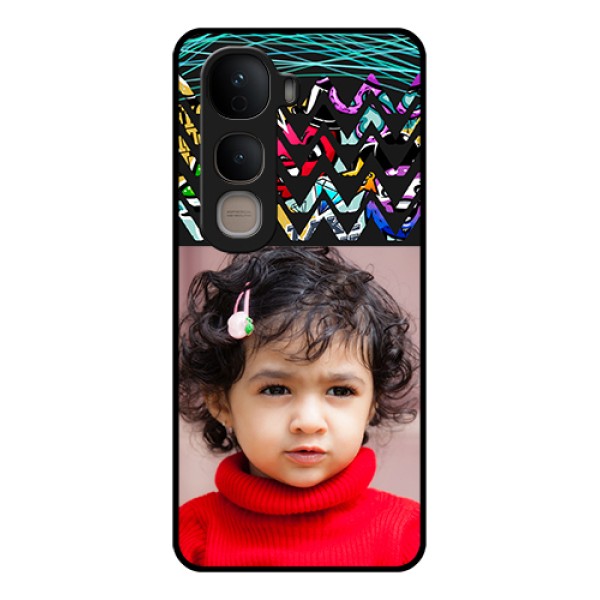 Vivo Y400 5G Custom Glass Phone Case - Neon Abstract Design