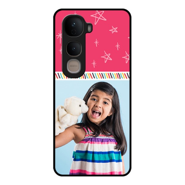 Vivo Y400 5G Custom Glass Phone Case - Line Art Design