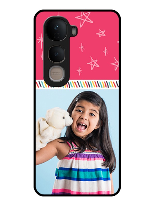 Custom Vivo Y400 5G Custom Glass Phone Case - Line Art Design