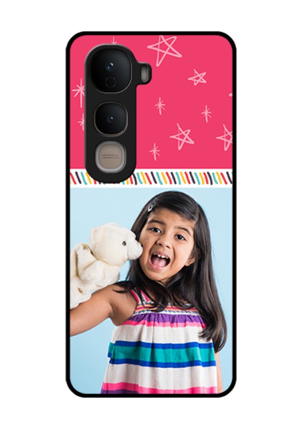 Vivo Y400 5G Custom Glass Phone Case - Line Art Design
