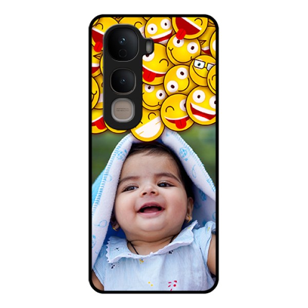 Vivo Y400 5G Custom Glass Phone Case - With Smiley Emoji Design