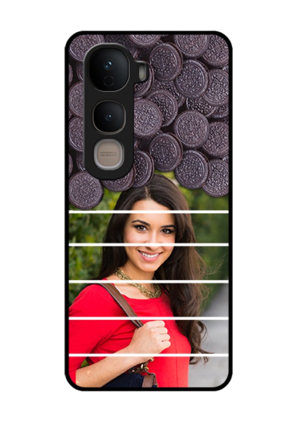 Vivo Y400 5G Custom Glass Phone Case - With Oreo Biscuit Design