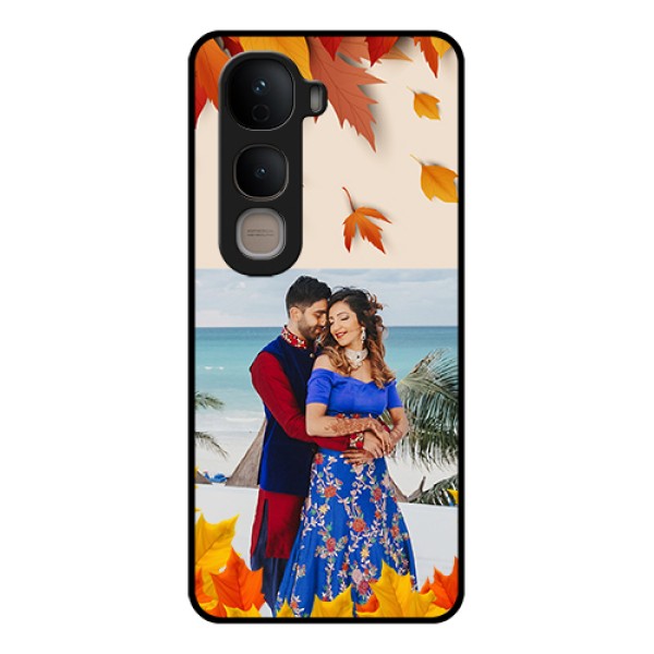 Vivo Y400 5G Custom Glass Phone Case - Autumn Maple Leaves Design Vivo Y400 5G Custom Glass Phone Case - Autumn Maple Leaves Design