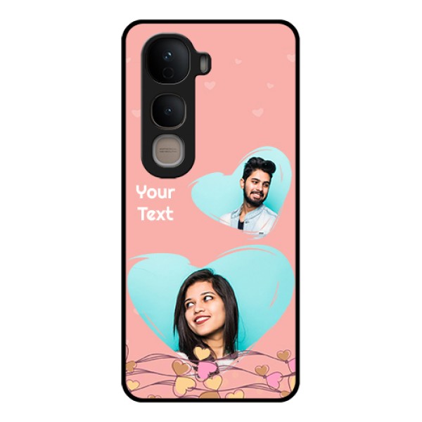 Vivo Y400 5G Custom Glass Phone Case - Love Doodle Design
