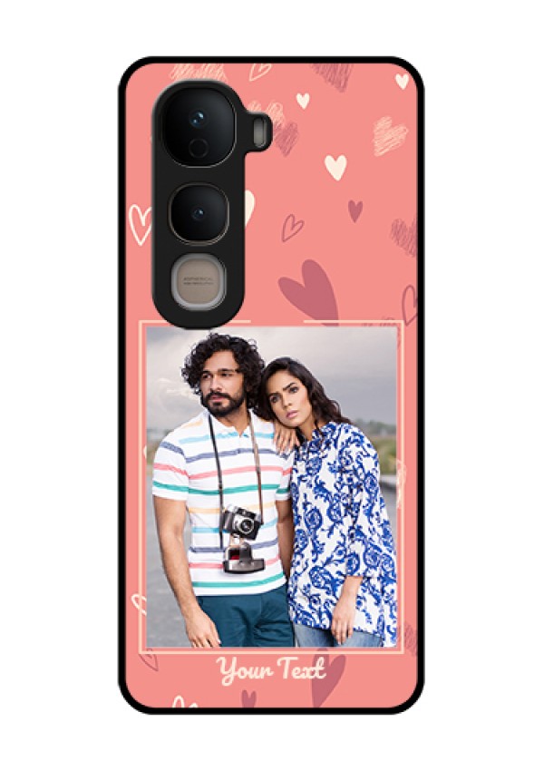 Vivo Y400 5G Custom Glass Phone Case - Love Doodle Art Design