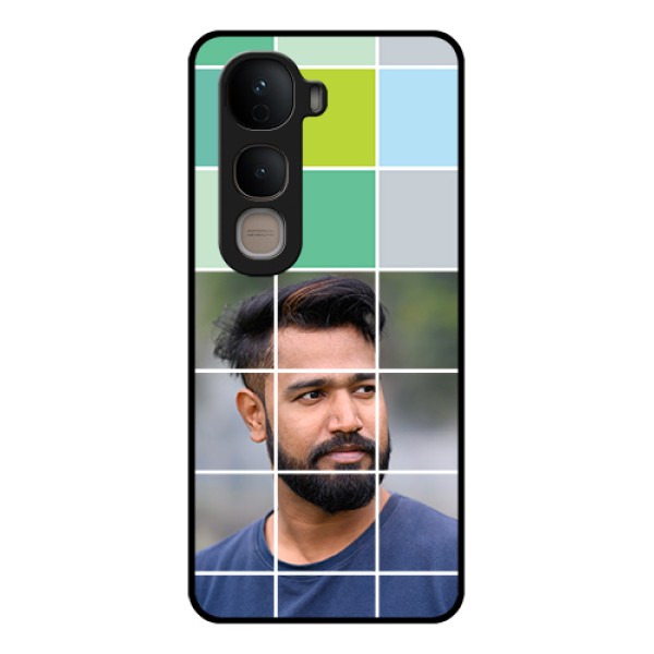 Vivo Y400 5G Custom Glass Phone Case - With White Box Pattern