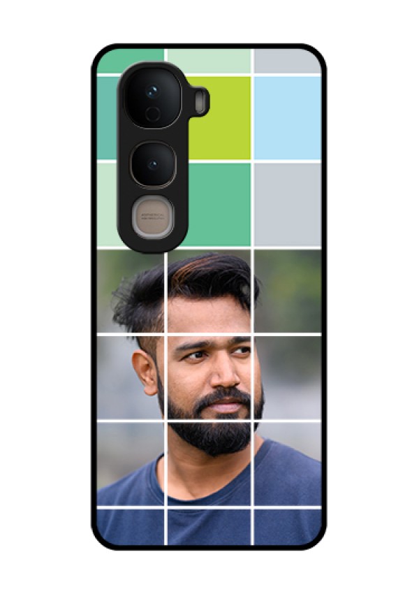 Vivo Y400 5G Custom Glass Phone Case - With White Box Pattern