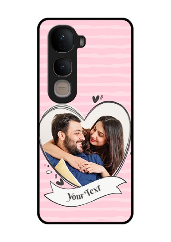 Vivo Y400 5G Custom Glass Phone Case - Vintage Heart Design