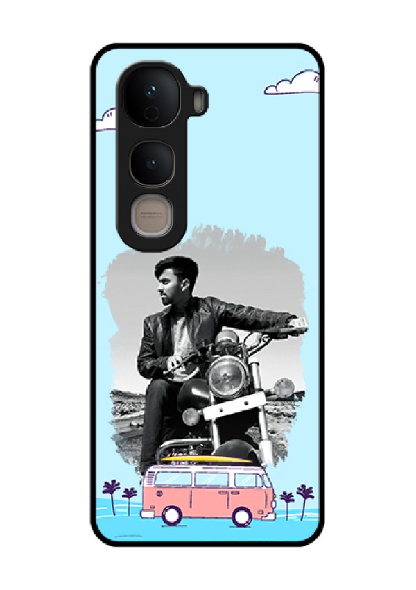 Vivo Y400 5G Custom Glass Phone Case - Travel & Adventure Design