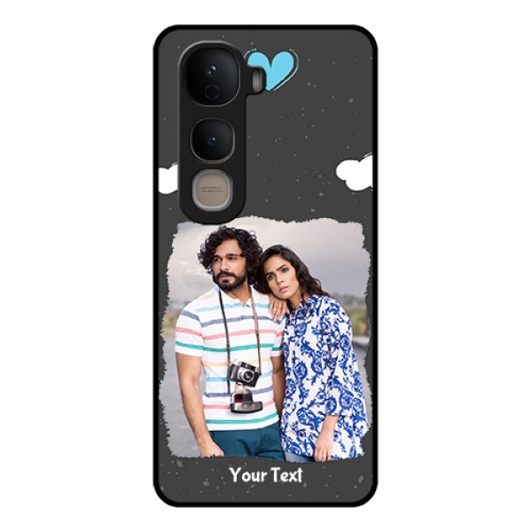Vivo Y400 5G Custom Glass Phone Case - Splashes With Love Doodles Design Vivo Y400 5G Custom Glass Phone Case - Splashes With Love Doodles Design