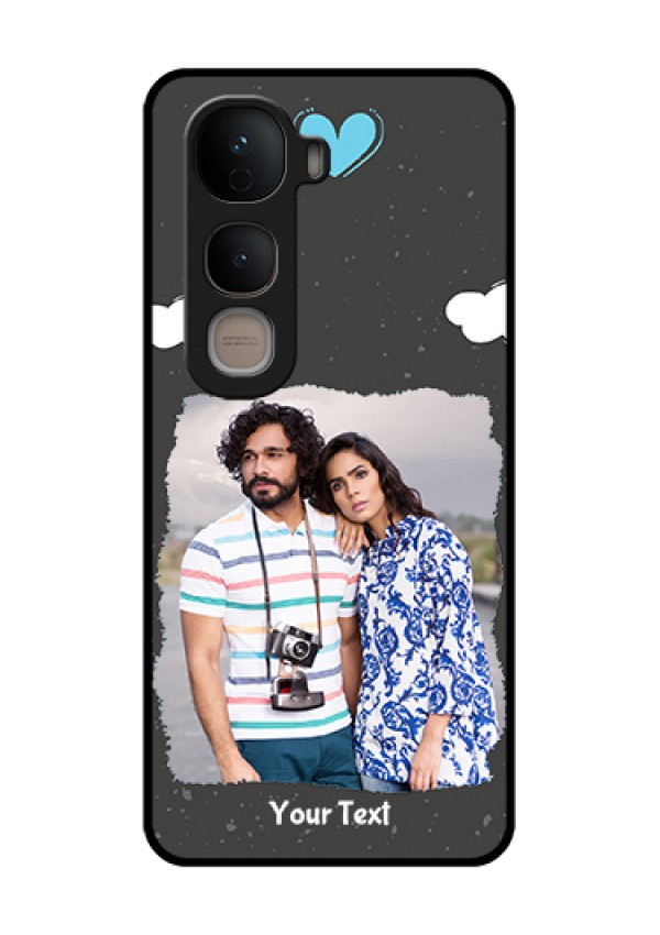 Vivo Y400 5G Custom Glass Phone Case - Splashes With Love Doodles Design