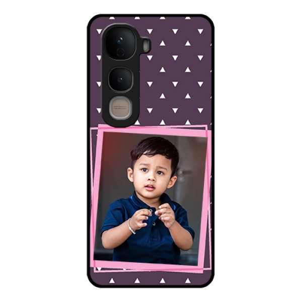 Vivo Y400 5G Custom Glass Phone Case - Triangle Pattern Dotted Design Vivo Y400 5G Custom Glass Phone Case - Triangle Pattern Dotted Design