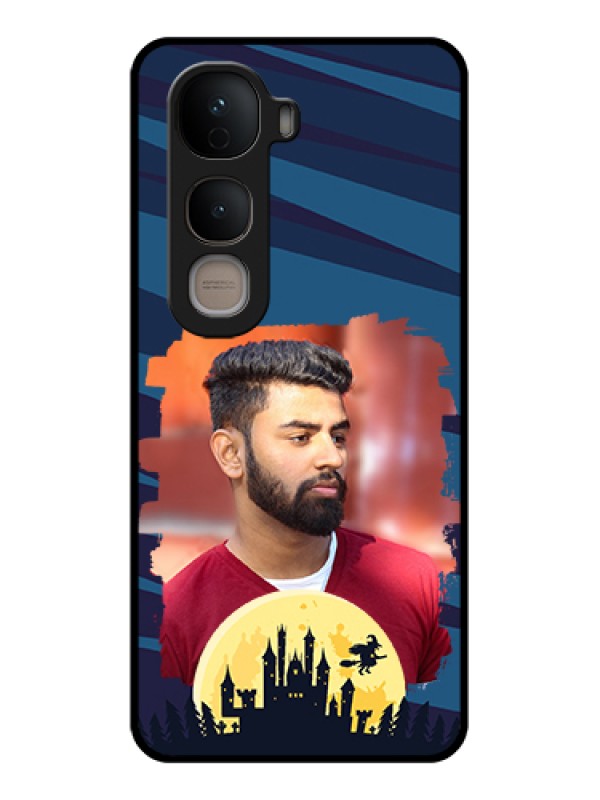 Custom Vivo Y400 5G Custom Glass Phone Case - Halloween Witch Design