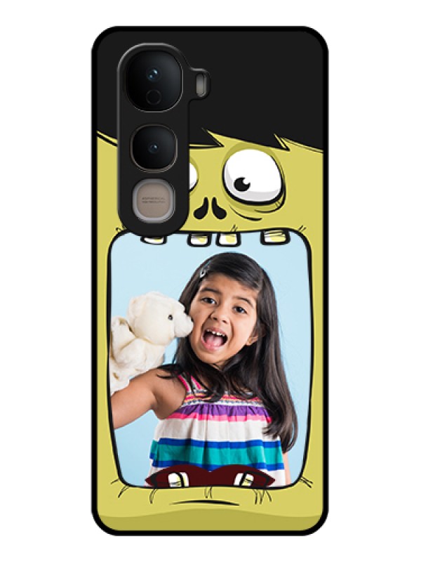 Custom Vivo Y400 5G Custom Glass Phone Case - Cartoon Monster Back Case Design