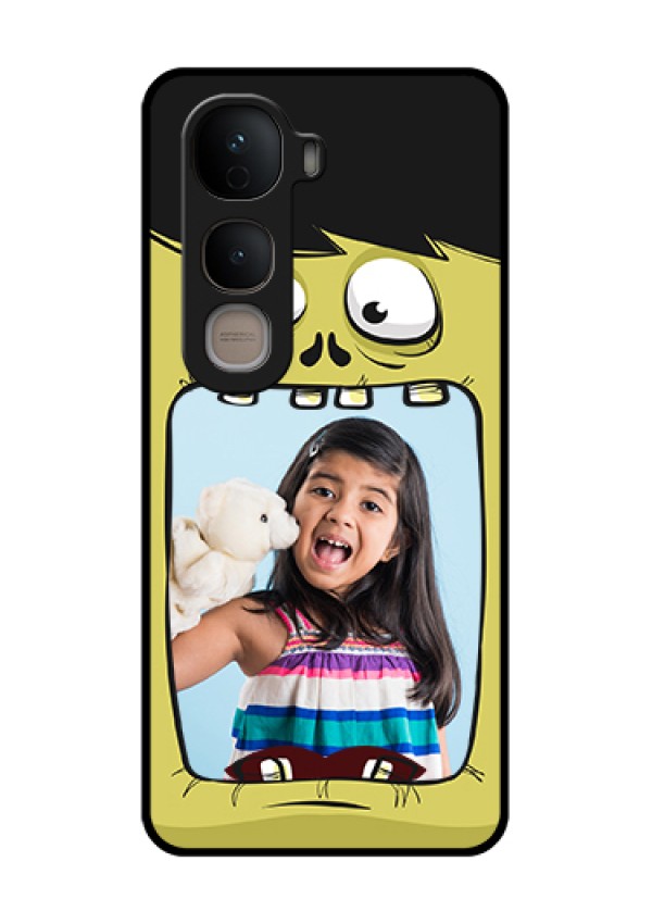 Vivo Y400 5G Custom Glass Phone Case - Cartoon Monster Back Case Design