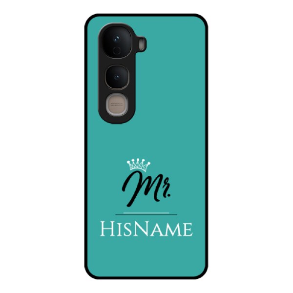 Vivo Y400 5G Custom Glass Phone Case - Mr With Name Design
