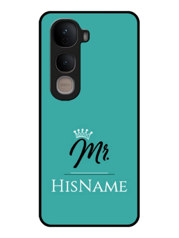 Custom Vivo Y400 5G Custom Glass Phone Case - Mr With Name Design