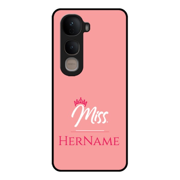 Vivo Y400 5G Custom Glass Phone Case - Mrs With Name Design
