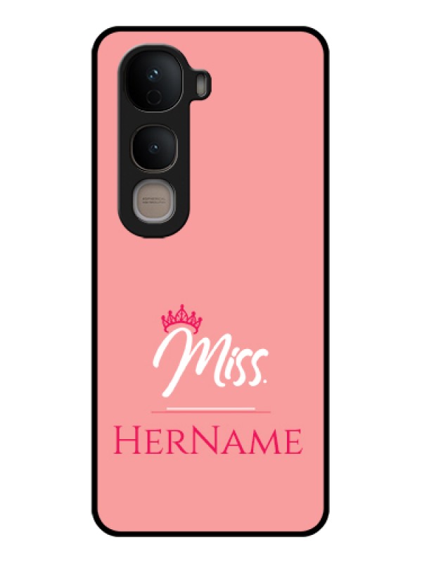 Custom Vivo Y400 5G Custom Glass Phone Case - Mrs With Name Design