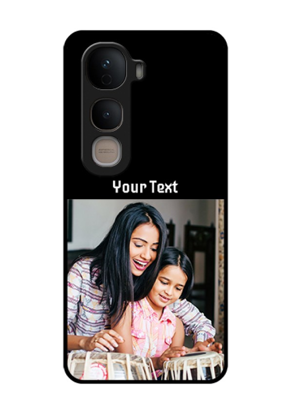 Vivo Y400 5G Custom Glass Phone Case - Photo With Name Design