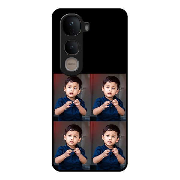 Vivo Y400 5G Custom Glass Phone Case - 4 Image Holder Design