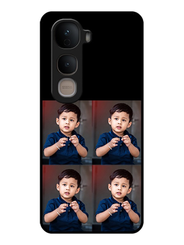 Custom Vivo Y400 5G Custom Glass Phone Case - 4 Image Holder Design