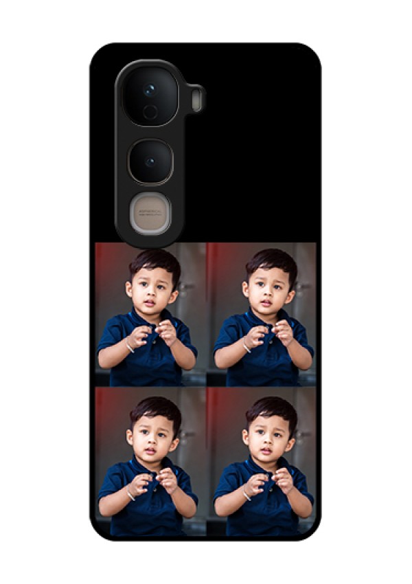 Vivo Y400 5G Custom Glass Phone Case - 4 Image Holder Design