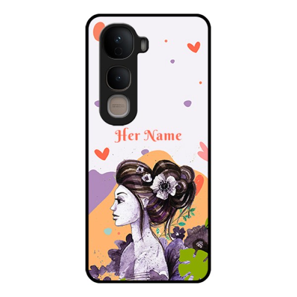 Vivo Y400 5G Custom Glass Phone Case - Woman And Nature Design